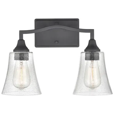 Millennium Lighting Caily 11" High Matte Black 2-light Wall Sconce