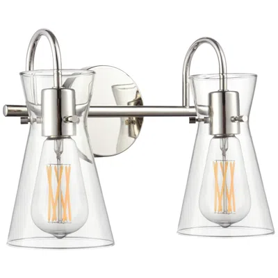 Millennium Lighting Camellia 13.5" Wide 2-light Vanity In Polished Nickel
