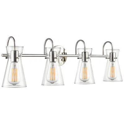 Millennium Lighting Camellia 30.75" Wide 4-light Vanity In Polished Nickel