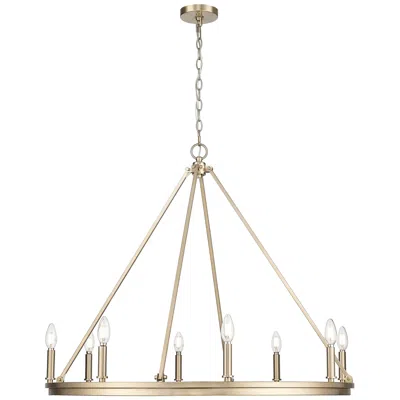 Millennium Lighting Carruth 8-light Chandelier In Modern Gold