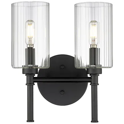 Millennium Lighting Chastine 2-light Vanity Light In Matte Black