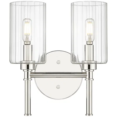 Millennium Lighting Chastine 2-light Vanity Light In Polished Nickel