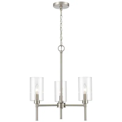 Millennium Lighting Chastine 3 Light Chandelier In Brushed Nickel