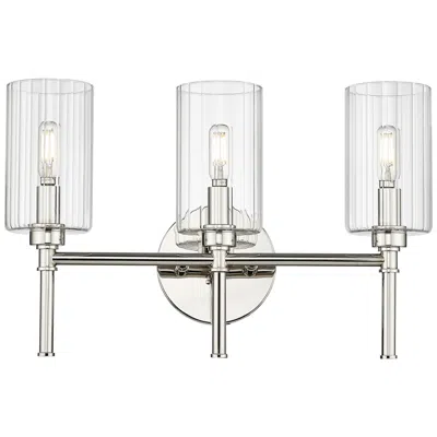 Millennium Lighting Chastine 3-light Vanity Light In Polished Nickel