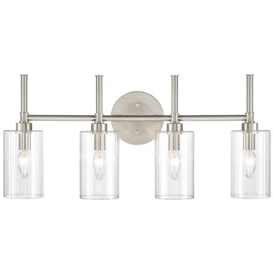Millennium Lighting Chastine 4 Light Vanity Fixture In Brushed Nickel