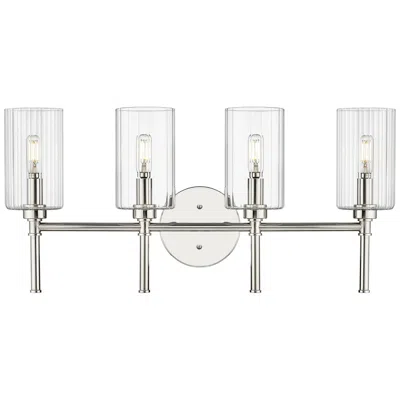 Millennium Lighting Chastine 4-light Vanity Light In Polished Nickel