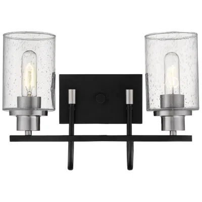Millennium Lighting Clifton 2-light Vanity Light In Black/nickel