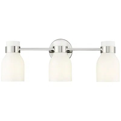 Millennium Lighting Corella 3-light Vanity Light In Polished Nickel