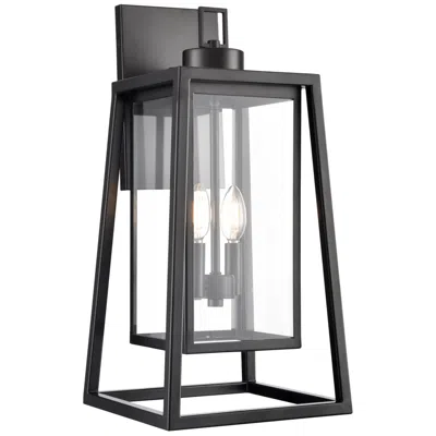 Millennium Lighting Denzell 21.25" High 2-light Outdoor Wall Sconce In Powder Coated Black