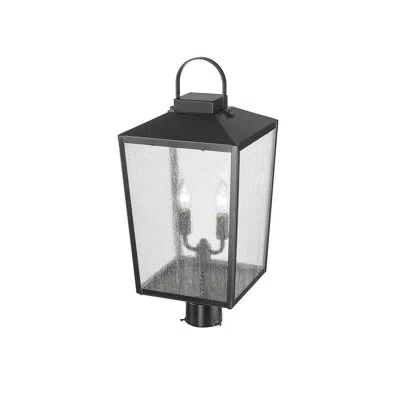 Millennium Lighting Devens 2 Light 22.625" Tall Outdoor Single Head Post Light In Powder Coated Finish;noir Thermolaqué;po