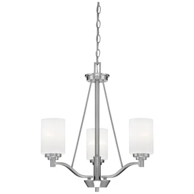 Millennium Lighting Durham 3 Light Chandelier Fixture Satin Nickel