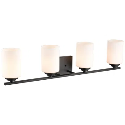 Millennium Lighting Durham 4 Light Vanity Fixture Matte Black