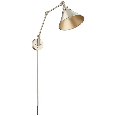 Millennium Lighting Edward 1 Light Swing Arm Sconce In Modern Gold
