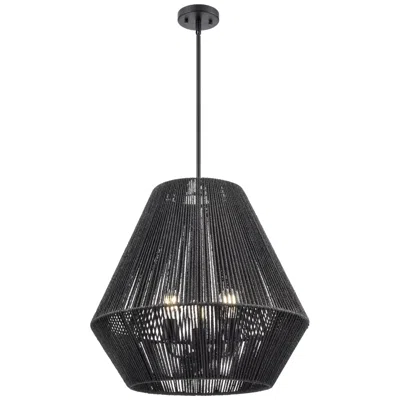 Millennium Lighting Elise 22" Wide Matte Black 3-light Pendant