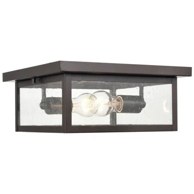 Millennium Lighting Evanton 12" Wide Bronze 2-light Outdoor Ceiling Light
