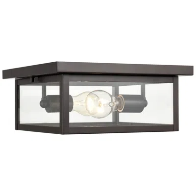 Millennium Lighting Evanton 2 Light Outdoor Flush Mount Bronze