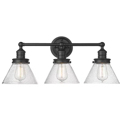 Millennium Lighting Eyden 26" Wide Matte Black 3-light Bath Light