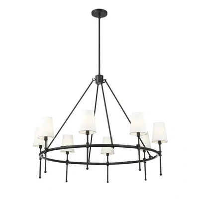 Millennium Lighting Heise 40" Wide 8-light Chandelier - In Matte Black