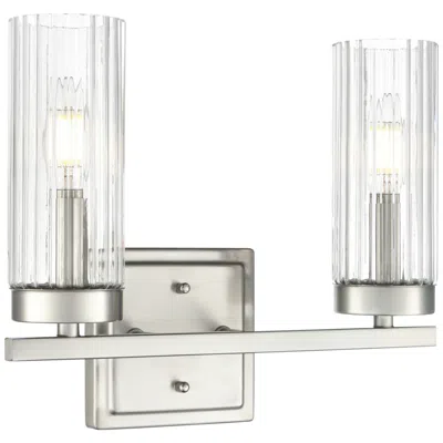 Millennium Lighting Iversen 12.5" Wide 2-light Vanity In Brushed Nickel