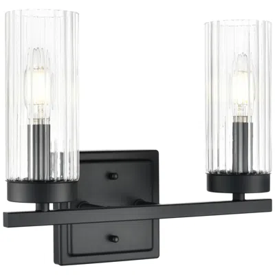 Millennium Lighting Iversen 12.5" Wide 2-light Vanity In Matte Black