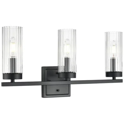 Millennium Lighting Iversen 21" Wide 3-light Vanity In Matte Black