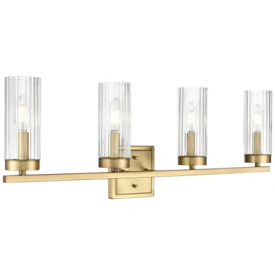 Millennium Lighting Iversen 29.75" Wide 4-light Vanity In Vintage Brass