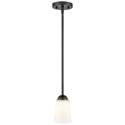 Millennium Lighting Ivey Lake 1 Light Pendant Fixture In Matte Black