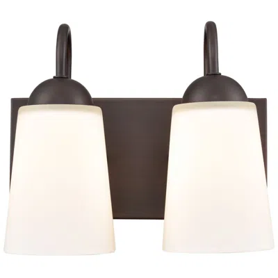Millennium Lighting Ivey Lake 2 Light Vanity Fixture In Rubbed Bronze