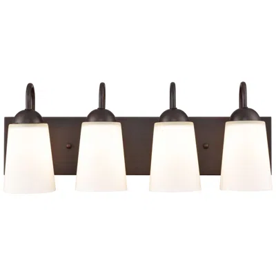 Millennium Lighting Ivey Lake 4 Light Vanity Fixture In Rubbed Bronze