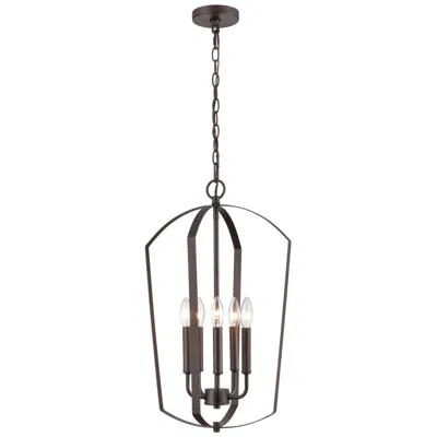Millennium Lighting Ivey Lake 5 Light Pendant Fixture In Rubbed Bronze