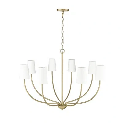 Millennium Lighting Kandor 8 - Light 38" Wide Dimmable Classic / Traditional Chandelier In Vintage Brass