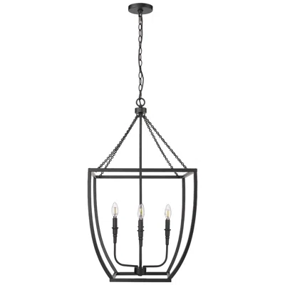 Millennium Lighting Kelsey 20" Wide Matte Black 4-light Pendant