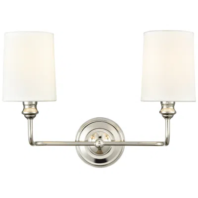 Millennium Lighting Leena 2-light Vanity Light In Polished Nickel