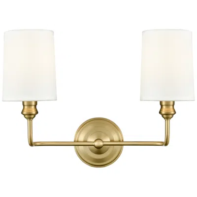 Millennium Lighting Leena 2-light Vanity Light In Vintage Brass