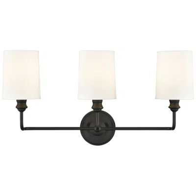 Millennium Lighting Leena 3-light Vanity Light In Matte Black