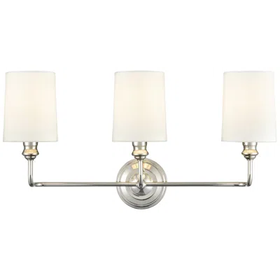 Millennium Lighting Leena 3-light Vanity Light In Polished Nickel