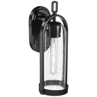 Millennium Lighting Luxio 15.25" High 1-light Outdoor Wall Sconce In Powder Coated Black