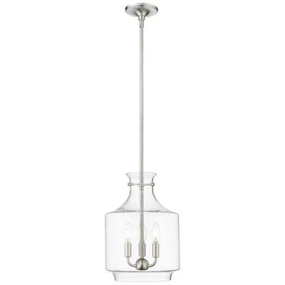 Millennium Lighting Mahannah 3-light Pendant In Brushed Nickel