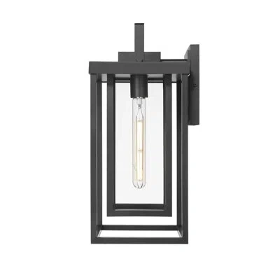 Millennium Lighting Mcdonough 18" High 1-light Outdoor Wall Lantern - Powder Coated Black In Matte Black