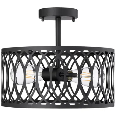Millennium Lighting Millennium Arelyn Semi-flush Ceiling Mount Matte Black