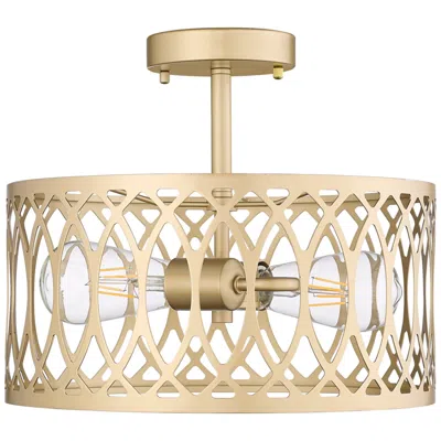 Millennium Lighting Millennium Arelyn Semi-flush Ceiling Mount Painted Modern Gold