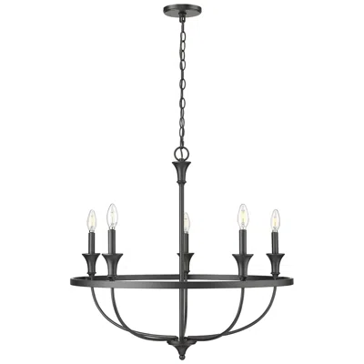 Millennium Lighting Millennium Emery Chandelier Ceiling Light Matte Black