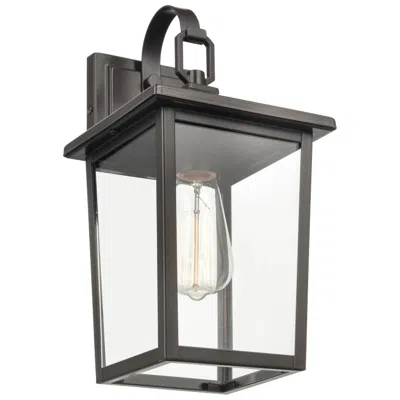 Millennium Lighting Millennium Fetterton 14" Powder Coated Bronze Outdoor Wall Sconce