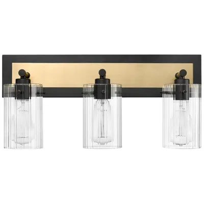 Millennium Lighting Millennium Gasol Vanity Matte Black / Vintage Brass