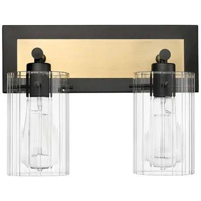 Millennium Lighting Millennium Gasol Vanity Matte Black / Vintage Brass