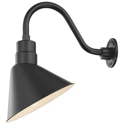 Millennium Lighting Millennium R Series 1-light 12" Satin Black Angle Shade