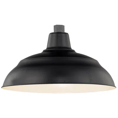 Millennium Lighting Millennium R Series 1-light 14" Satin Black Warehouse Shade