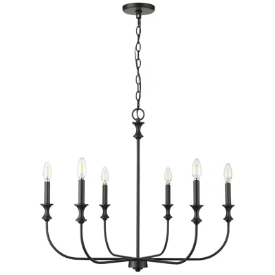 Millennium Lighting Millennium Savanne 6-light Matte Black Chandelier Ceiling Light