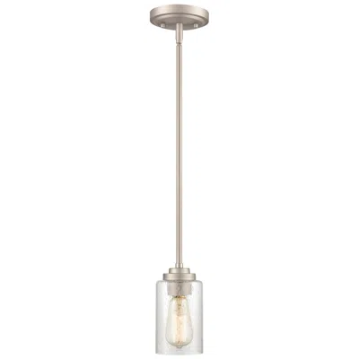 Millennium Lighting Moven 1 Light Mini-pendant Fixture In Satin Nickel