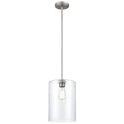 Millennium Lighting Moven 1 Light Mini-pendant Fixture In Sating Nickel